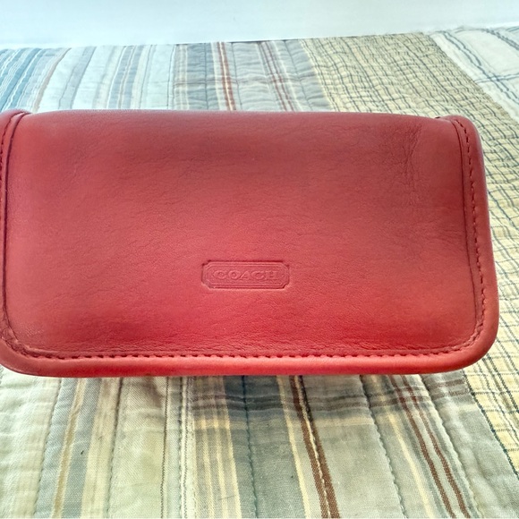 Vintage Coach Chubby Cosmetic/Travel Case - Red (#6925) - Picture 2 of 10